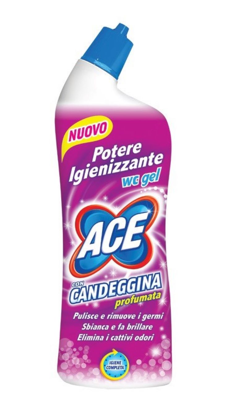Ace wc gel con candeggina profumata potere igienizzante - 700ml