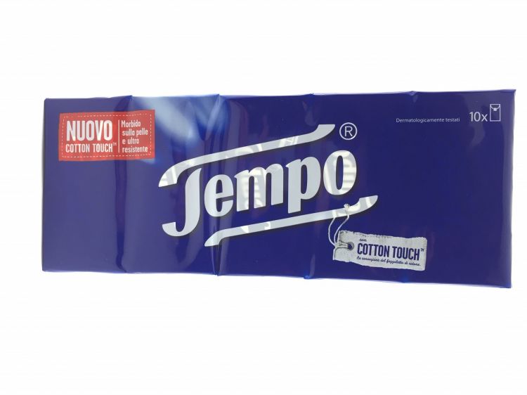 Tempo fazzoletti classic cotton touch 4 veli - 10pz