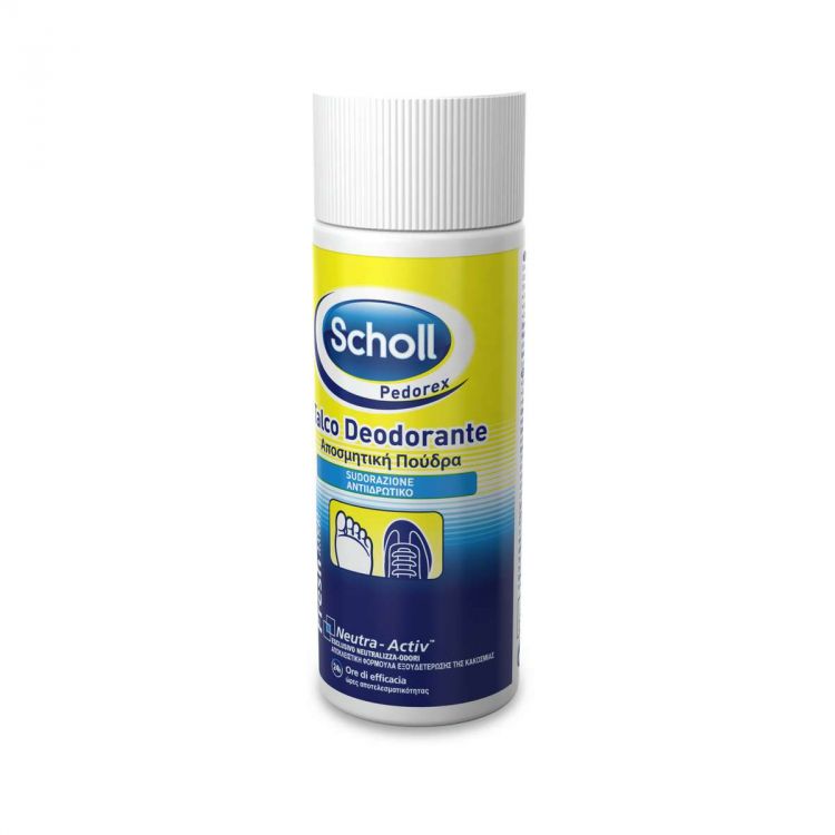 SCHOLL Talco Deodorante Per Scarpe e Piedi Anti-Sudorazione Neutra-Activ -  75ml