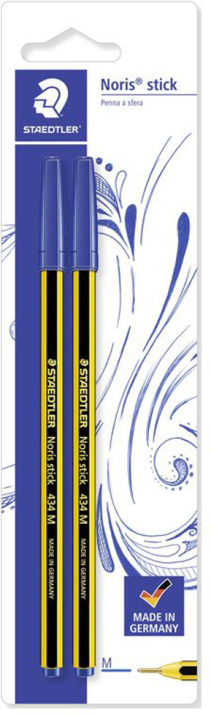 Staedtler 434-09BK2I Kugelschreiber Rot: Langlebig & Dokumentenecht – Perfekt Für Büro & Uni