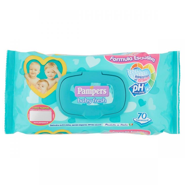 Pampers salviette baby fresh - 70pz