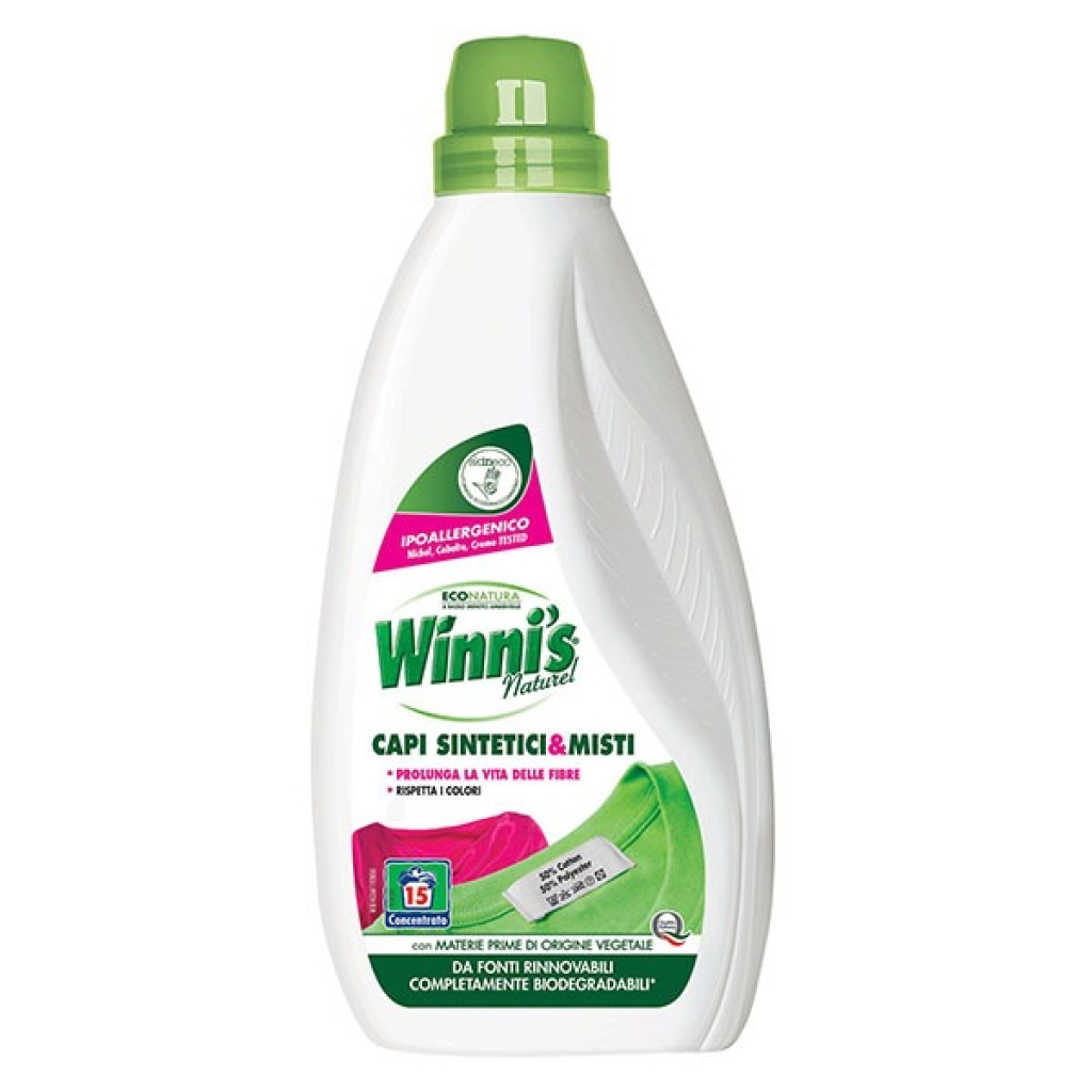 Winni's detersivo lavatrice capi sintetici 750ml