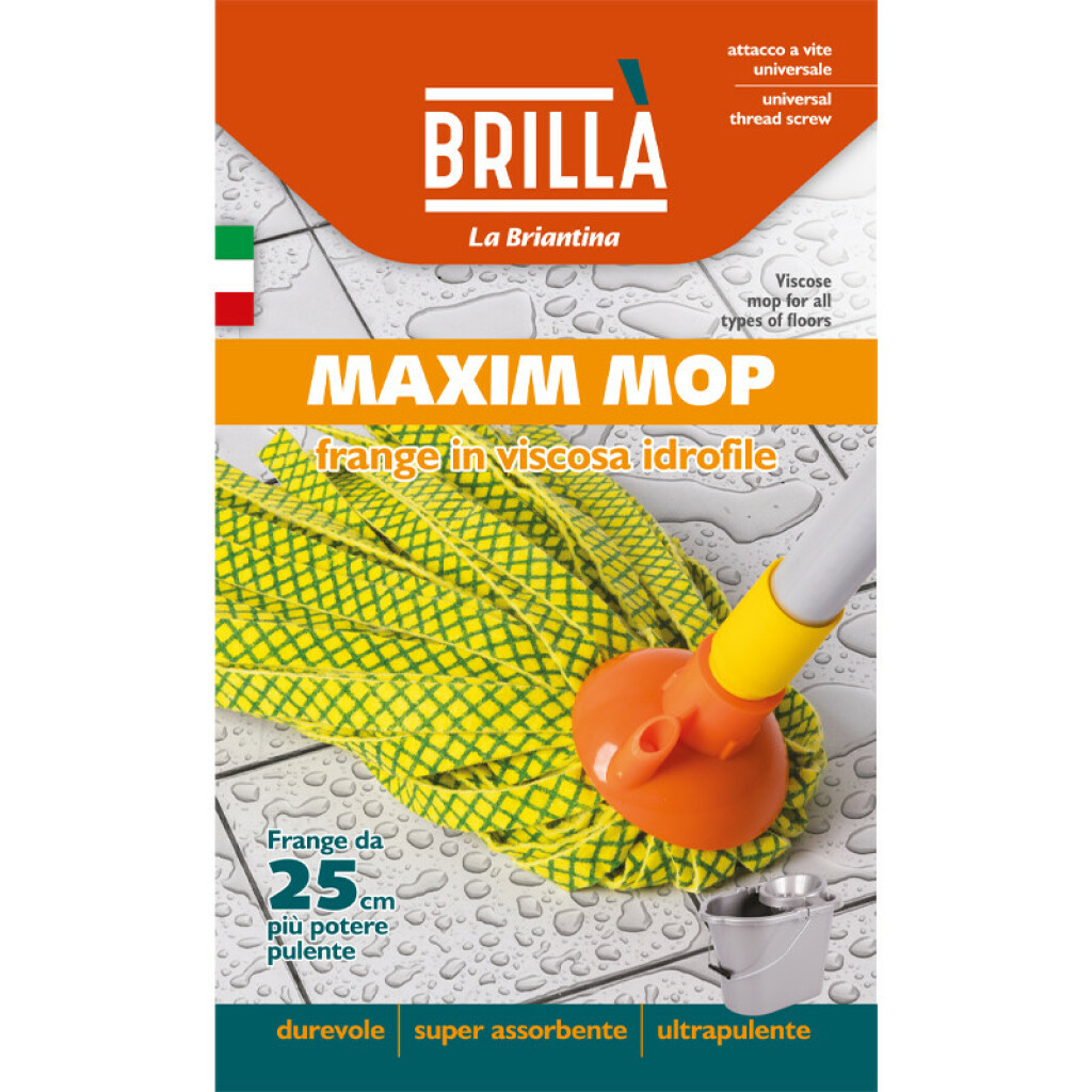 Brilla' maxim ricambio mocio 80 frange