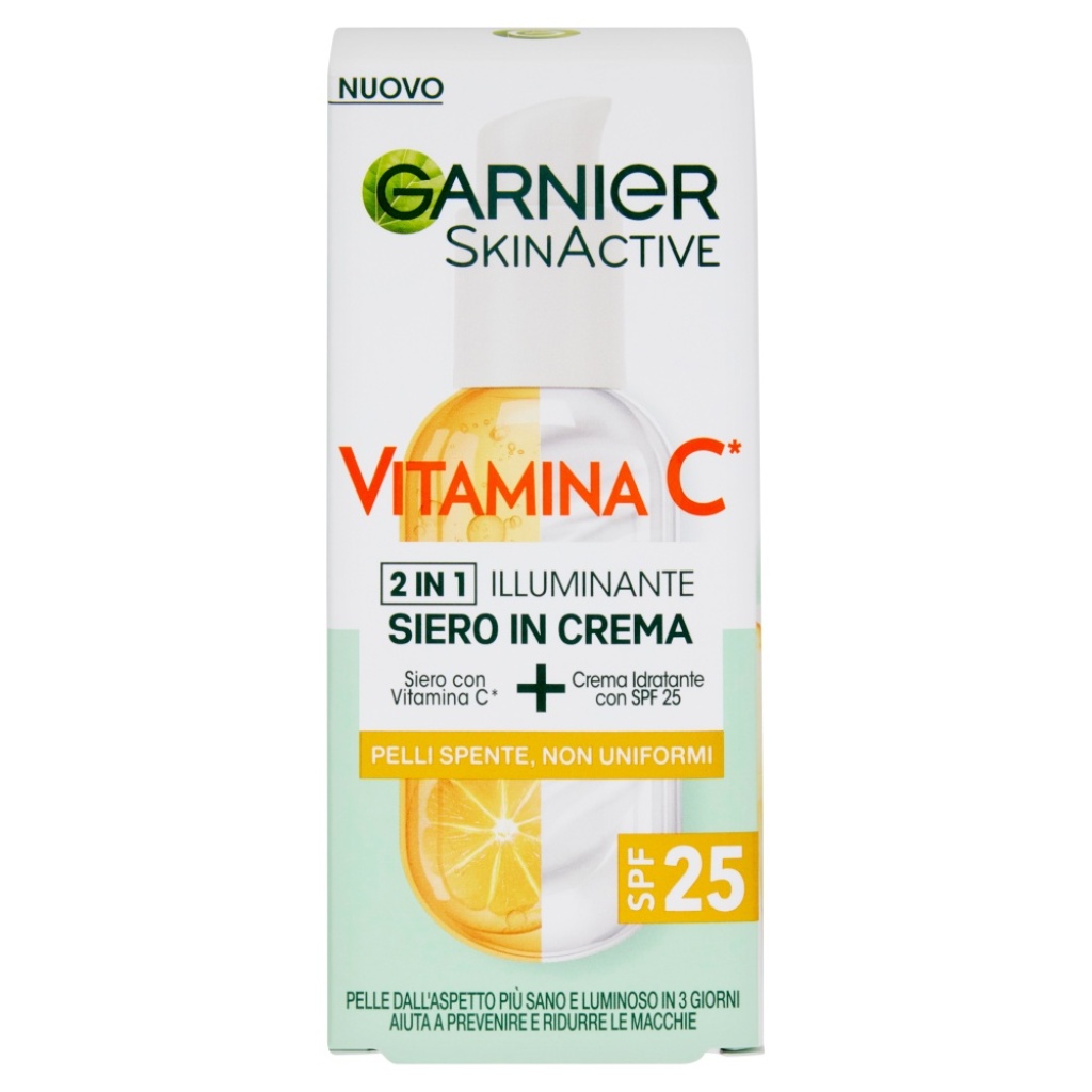 Garnier skinactive siero+crema illuminante con vitamina c spf25 - 50ml