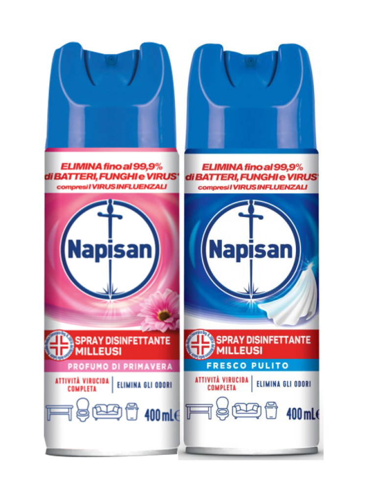 Napisan Spray Disinfettante Multisuperfici, Confezione da 12x740