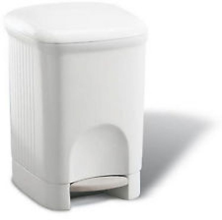 Pattumiera Quadrata 3 Litri Grigia - Compatta E Pratica Per Casa E Ufficio