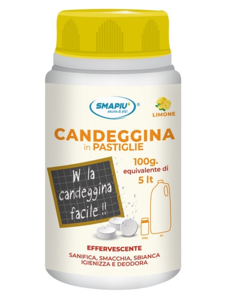 Smapiu' candeggina in pastiglie al limone - 40pz