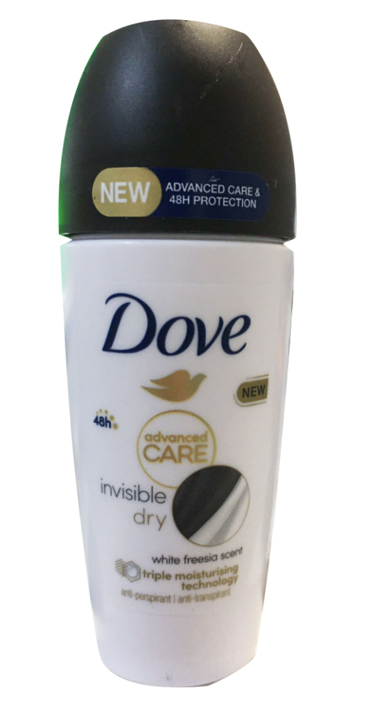 Dove deodorante roll on invisible dry - 50ml