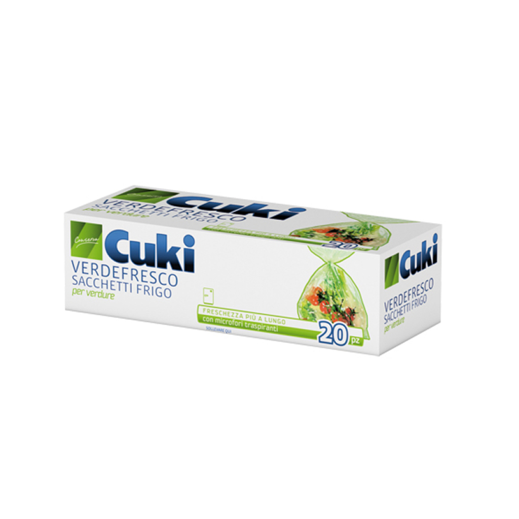 Cuki verdefresco sacchetti frigo - 20pz