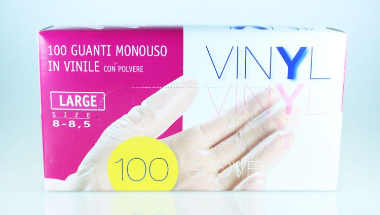 Box 50 Guanti In Vinile Taglia S - Senza Lattice Per Parrucchieri E Professionisti