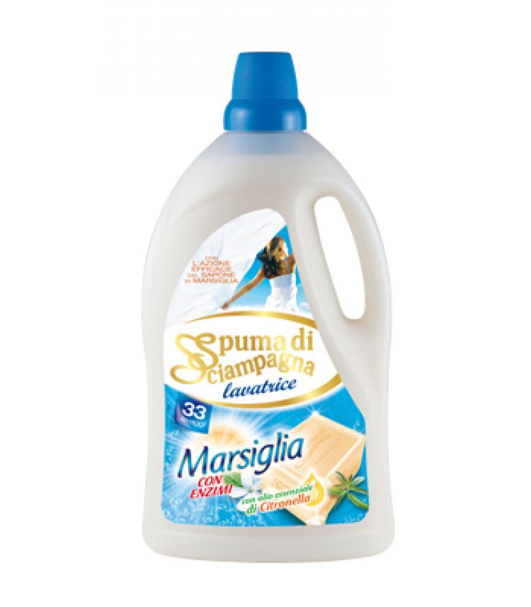 Spuma di Sciampagna Marsiglia Lavatrice Igienizzante 2 x 1485 ml