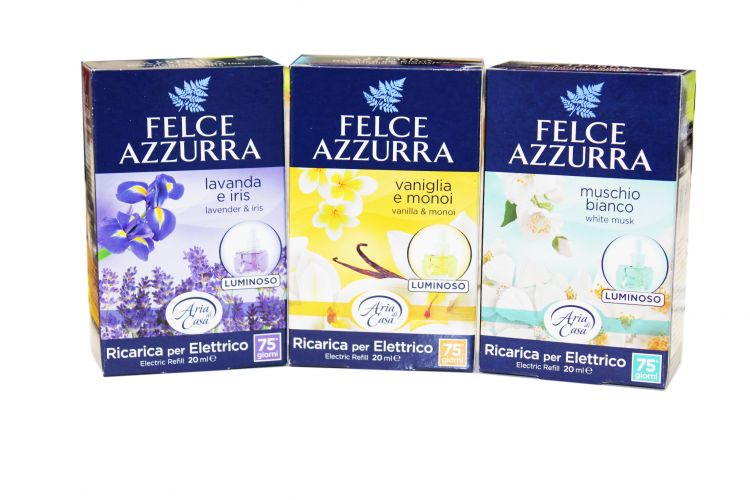 Felce azzurra diffusore elettrico ricarica