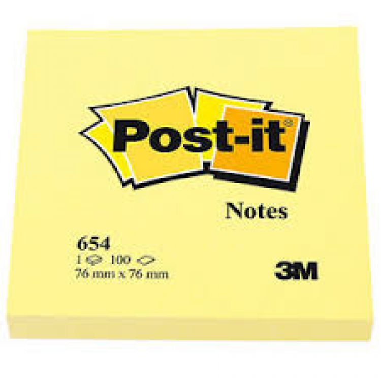 POSTIT Quadrato Giallo 100 Fogli