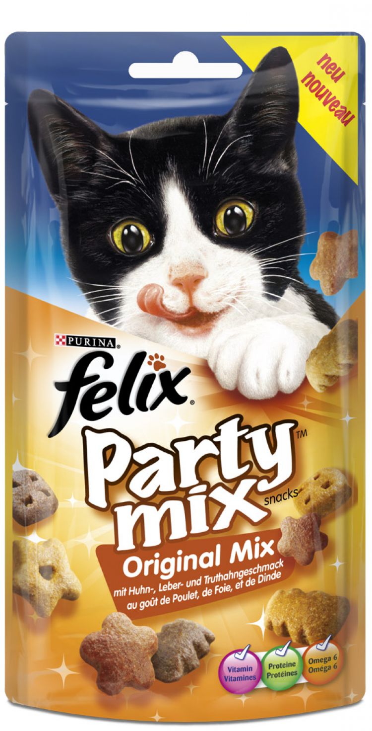 Felix party mix original con proteine vitamine e omega 3 60gr