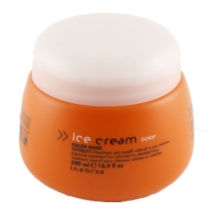 INEBRYA Ice Cream Color Mask Tuttifrutti Maschera per Capelli Colorati o con Meches - 500ml