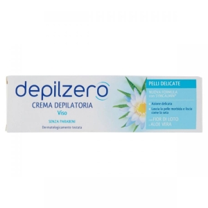 DEPILZERO Crema Depilatoria Viso Azione Idratante e Protettiva con Proteine e Olio di Jojoba  - 50ml 