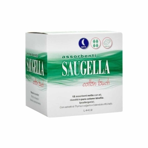 SAUGELLA Cotton Notte Touch Assorbenti con Ali - 12pz