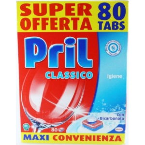 PRIL Classico Igiene Tabs con Bicarbonato - 80pz
