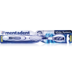 MENTADENT Spazzolino White System con Perlite Medio - 1pz