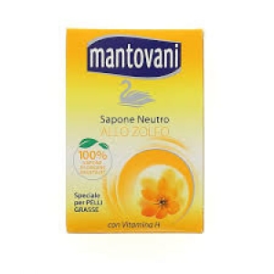 MANTOVANI Sapone Neutro allo Zolfo con Vitamina H Specifico per Pelli Grassi - 100gr