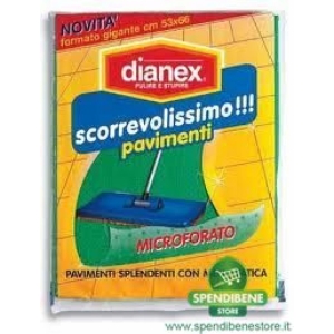 Dianex panno pavimenti scorrevolissimo microforato 1pz 53×66