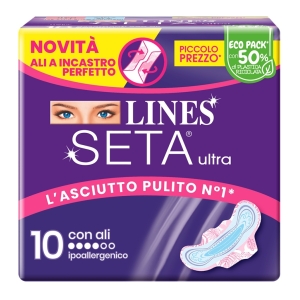 LINES Seta Ultra Assorbente con Ali - 10pz