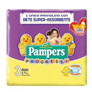 PAMPERS Progressi 3 Pannolini Midi Junior (4-9 kg) - 20pz