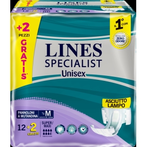 LINES Specialist Pants per Incontinenza Super Maxi...