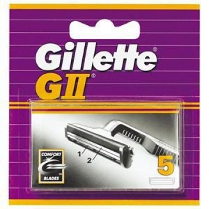 GILLETTE GII Lame Bilama Ricarica per Rasioio - 5pz