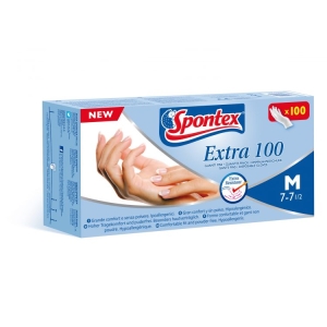 SPONTEX Extra 100 Guanti Latex-Free Medium - 100pz