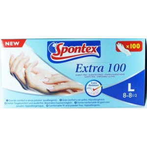 SPONTEX Extra 100 Guanti Latex-Free Large - 100pz