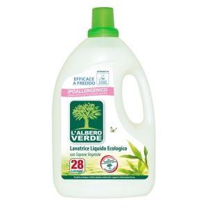 L'ALBERO VERDE Detersivo Lavatrice Liquido con Sapone Vegetale Classico - 28 lavaggi