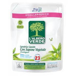 L'ALBERO VERDE Ricarica Detersivo Lavatrice Liquido Ecologico con Sapone Vegetale - 23 lavaggi