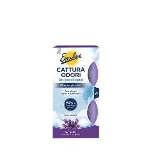 EMULSIO Il Catturaodori Gel per Piccoli Spazi Lavanda - 2pz