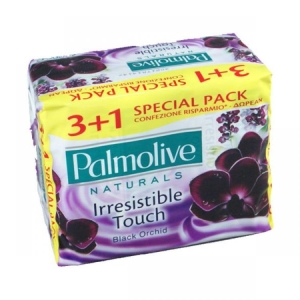 PALMOLIVE Naturals Inresistible Touch Saponetta Black Orchid - 3 + 1pz