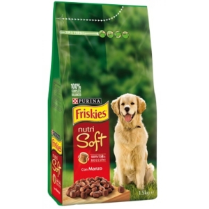 FRISKIES 100% Complete Nutirtion Nutri Soft Bocconi con Manzo - 1,5kg