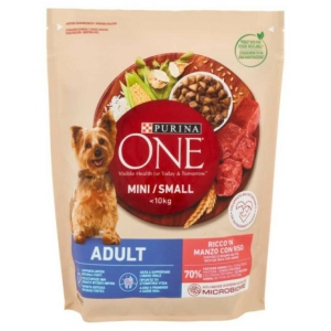 FRISKIES Purina One My Dog Is Mini Adult per Cani Taglia Piccola con Manzo e Riso - 800gr