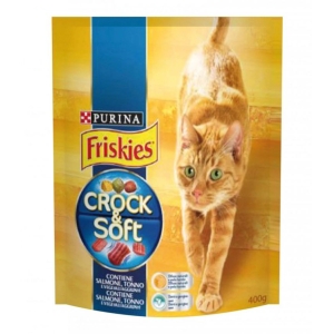 FRISKIES Crock & Soft Salmone Tonno Verdure Sali Minerali e Vitamine - 400gr