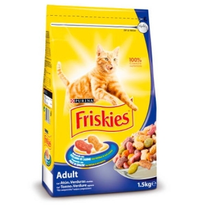 FRISKIES Adult  Carne di Qualità 100% Complete Nutrition Tonno e Verdure - 1,5kg