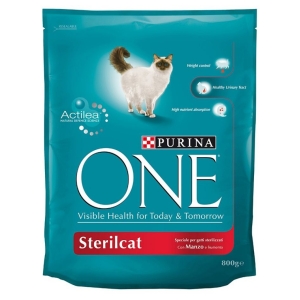 PURINA ONE Sterilcat per Gatti Starilizzati con Manzo e Frumento - 800gr