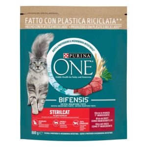 PURINA ONE Sterilcat per Gatti Starilizzati con Manzo e Frumento - 800gr