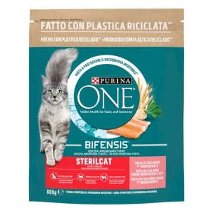 PURINA ONE Sterilcat per Gatti Starilizzati con Salmone e Frumento - 800gr