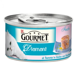 GOURMET Diamant Fiocchi Di Tonno in Geleè e Gamberetti - 85gr