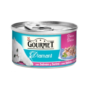 GOURMET Diamant Delicatezze Sfilaccetti di Salmone e Surimi - 85gr