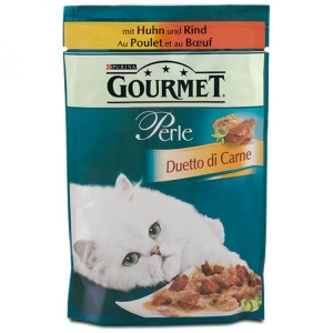 GOURMET Perle Duetto di Carne con Manzo e Pollo - 85gr