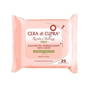 CERA DI CUPRA Ricetta di Bellezza Salviette Struccanti Viso e Occhi - 25pz