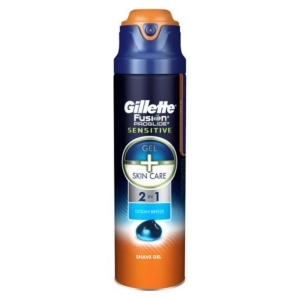 GILLETTE Fusion Proglide Sensitive Gel+Crema 2in1 Ocean Breeze Gel da Barba - 300ml