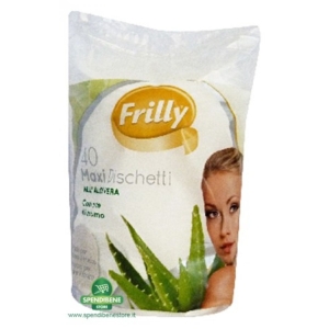 FRILLY Maxi Dischetti 100% Puro Cotone con Aloe Vera - 40pz