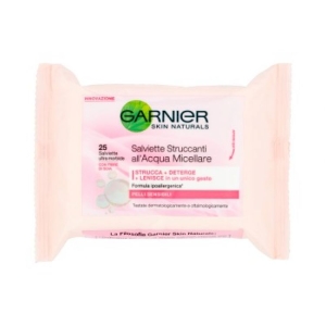 GARNIER Skin Naturals Salviette Struccanti all'Acqua Micellare Pelli Sensibili - 25pz