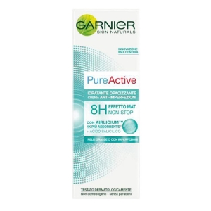 GARNIER Skin Naturals Pure Active Idratante Opacizzante Crema Anti-imperfezioni 8h Effetto Mat - 50ml